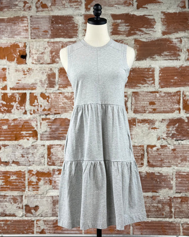 Jak & Rae Wylie Dress in Grey-151 Dresses - Short-Little Bird Boutique
