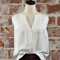 Sanctuary Harmony Tank in White-112 - Woven Top S/S (Dec - May)-Little Bird Boutique