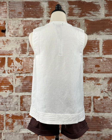 Sanctuary Harmony Tank in White-112 - Woven Top S/S (Dec - May)-Little Bird Boutique