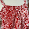 Jak & Rae Carolyn Tank in Floral Red-112 - Woven Top S/S (Dec - May)-Little Bird Boutique