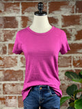 Slub Tee in Violetta-121 Jersey Tops - Short Sleeve-Little Bird Boutique