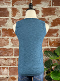 Sleeveless Sweater in Teal-113 Woven Tops - Sleeveless-Little Bird Boutique