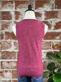 Sleeveless Sweater in Berry-113 Woven Tops - Sleeveless-Little Bird Boutique
