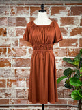 Montecito Dress in Smoked Paprika-151 Dresses - Short-Little Bird Boutique
