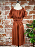 Montecito Dress in Smoked Paprika-151 Dresses - Short-Little Bird Boutique