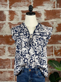Lovestitch Blooming Days Top-111 Woven Tops - Short Sleeve-Little Bird Boutique