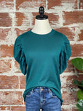 Another Love Nahla Sweater in Spruce-121 Jersey Tops - Short Sleeve-Little Bird Boutique