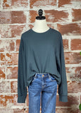 Softest Sweatshirt in Spruce-122 Jersey Tops - Long Sleeve-Little Bird Boutique