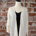 Kali Open Cardigan in Ivory-131 - Sweaters F/W (June - Nov)-Little Bird Boutique