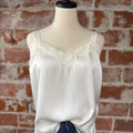 Liverpool Woven Tank in Whipped Cream-111 - Woven Top F/W (June- Nov)-Little Bird Boutique