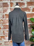 Thread & Supply Elias Top in Black Heather-112 Woven Tops - Long Sleeve-Little Bird Boutique