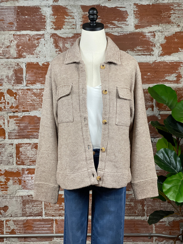 Thread & Supply Owen Jacket in Ivory Heather