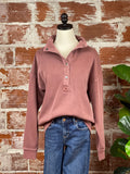 Thread & Supply Vanessa Pullover in Malbec-142 Sweatshirts & Hoodies-Little Bird Boutique