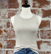 Thread and Supply Edlin Tank in Taupe Heather-121 - Jersey Tops F/W (June - Nov)-Little Bird Boutique