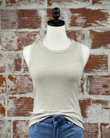 Thread and Supply Edlin Tank in Taupe Heather-121 - Jersey Tops F/W (June - Nov)-Little Bird Boutique