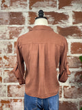 Jak and Rae Rustic Solange Tie Top-111 Woven Tops - Short Sleeve-Little Bird Boutique