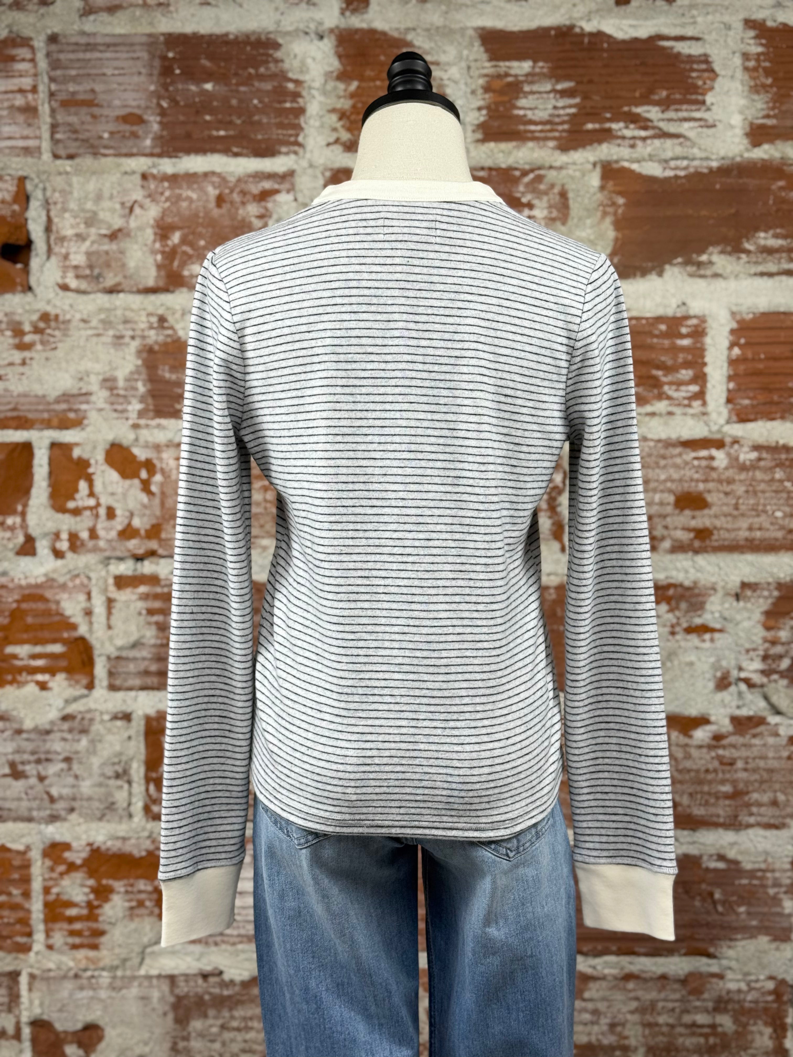 Thread and Supply Aeris Top in Navy and White Stripe-121 - Jersey Tops F/W (June - Nov)-Little Bird Boutique