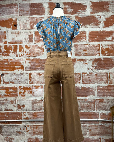 OAT High Rise Clean Wide Leg Crop Jean in Mocha-210 Denim-Little Bird Boutique