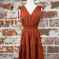 Jak and Rae Charla Dress in Henna Brown-151 Dresses - Short-Little Bird Boutique