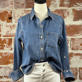 Velvet Heart Kobe Denim Shirt in Nile River-111 - Woven Top F/W (June- Nov)-Little Bird Boutique