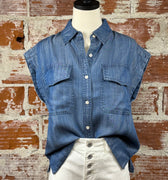 Jak and Rae Manny Top in Calva-111 - Woven Top F/W (June- Nov)-Little Bird Boutique