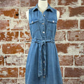 Velvet Heart Palmira Denim Dress in Classic Indigo-151 Dresses - Short-Little Bird Boutique