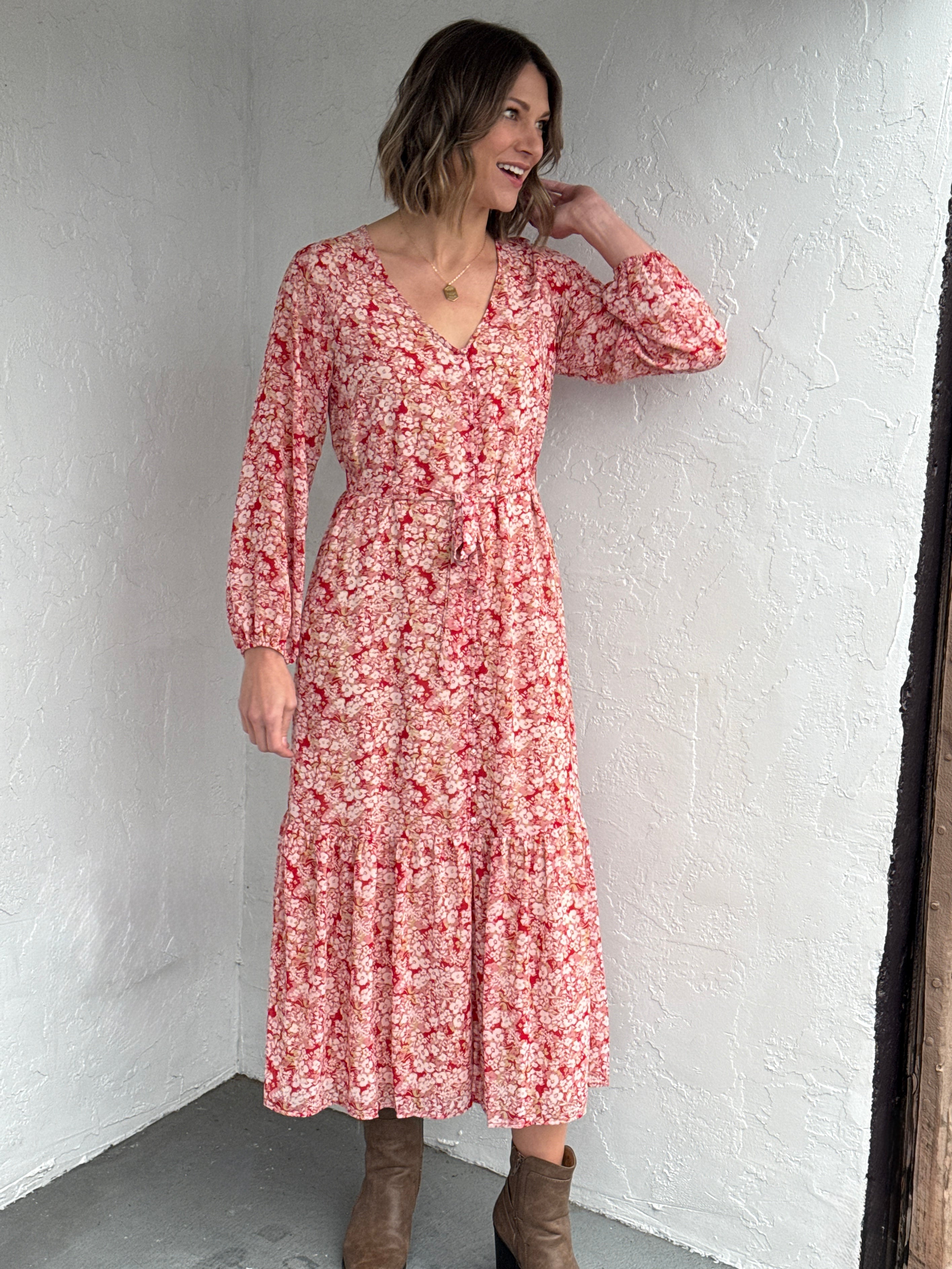 Z Supply Della Floral Dress in Crimson Crush – Little Bird