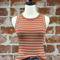 Thread and Supply Edlin Tank in Umber Stripe-121 - Jersey Tops F/W (June - Nov)-Little Bird Boutique