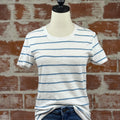 Z Supply Foundation Tee in Boathouse Stripe-121 - Jersey Tops F/W (June - Nov)-Little Bird Boutique
