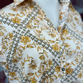 Beckett Top in Mustard and Cream-111 - Woven Top F/W (June- Nov)-Little Bird Boutique