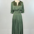 Delaney Dress in Dusty Green-152 Dresses - Long-Little Bird Boutique