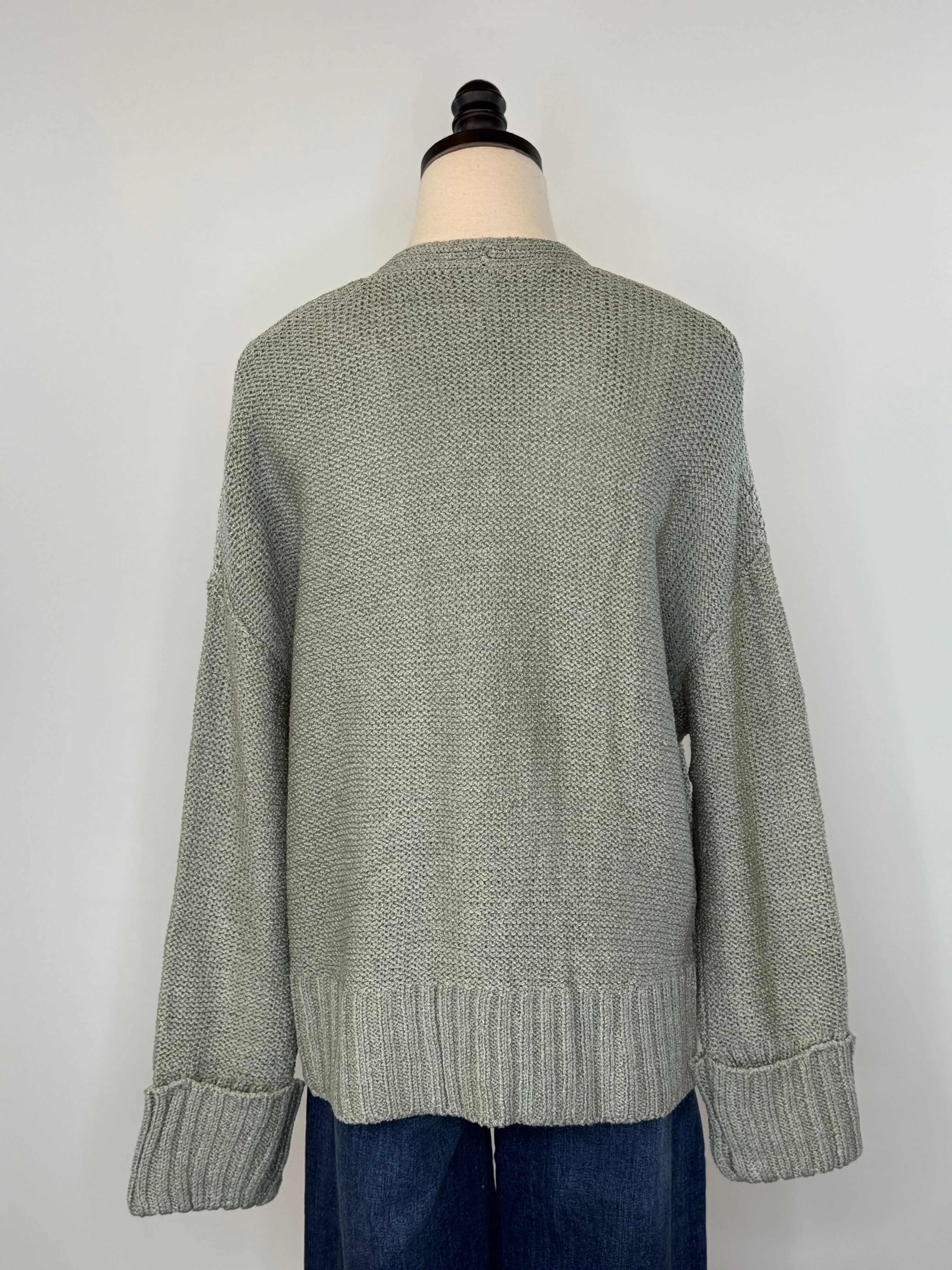 Bree Cardigan in Mint-131 - Sweaters F/W (June - Nov)-Little Bird Boutique
