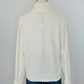 Sanctuary Boucle Knit Bomber Sweater in Chalk-141 Outerwear Coats & Jackets-Little Bird Boutique