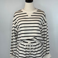 Z Supply Dax Striped Shorts in Crystal and Black-232 Shorts-Little Bird Boutique