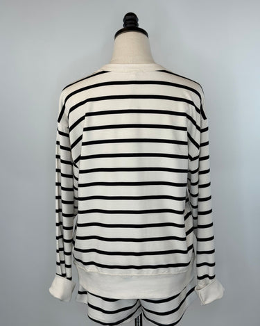 Z Supply Dax Striped Shorts in Crystal and Black-232 Shorts-Little Bird Boutique