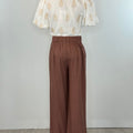 Dex Wide Leg Pants in Rose-220 Pants-Little Bird Boutique