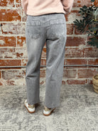 Sanctuary Twisted Seam Barrel Denim in Grey Mist-210 Denim-Little Bird Boutique