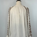 Lovestitch Embroidery Top in Natural and Mocha-111 - Woven Top F/W (June- Nov)-Little Bird Boutique