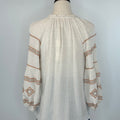 Lovestitch Tassel Top in Natural and Rust-111 - Woven Top F/W (June- Nov)-Little Bird Boutique