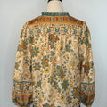 Ashcroft Top in Amber and Turquoise Floral-111 - Woven Top F/W (June- Nov)-Little Bird Boutique