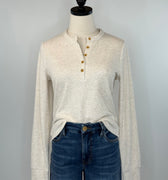 Thread and Supply Aeris Top in Heather Oatmeal-111 - Woven Top F/W (June- Nov)-Little Bird Boutique