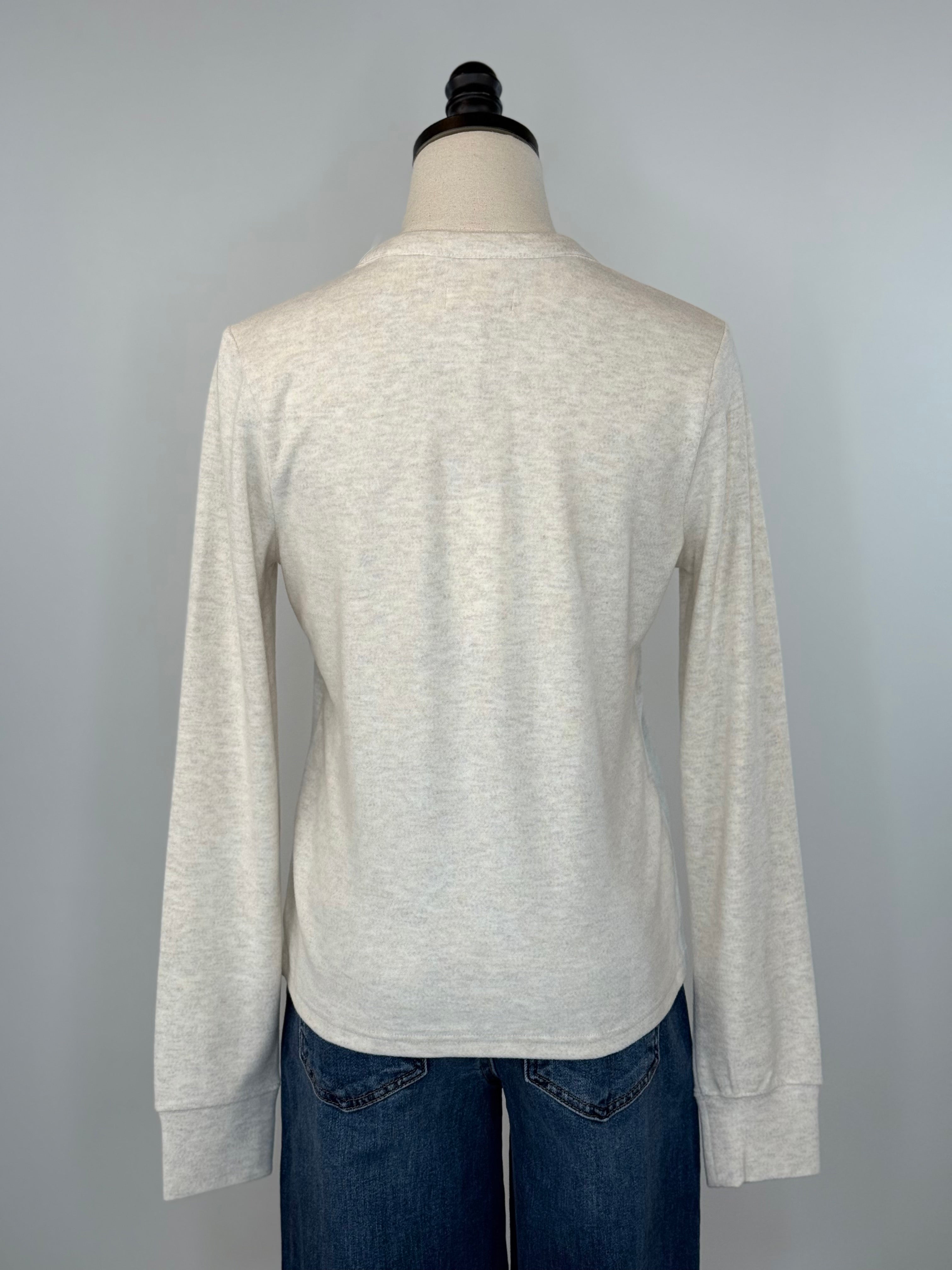 Thread and Supply Aeris Top in Heather Oatmeal-111 - Woven Top F/W (June- Nov)-Little Bird Boutique