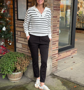 Sanctuary Tailored Ponte Trousers in Black-220 Pants-Little Bird Boutique