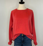 Thread and Supply Hangout Top in Lava-142 Sweatshirts & Hoodies-Little Bird Boutique