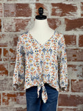 Lovestitch Bohemian Printed Top-112 Woven Tops - Long Sleeve-Little Bird Boutique