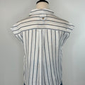 Cove Top in Navy and White Stripe-111 - Woven Top F/W (June- Nov)-Little Bird Boutique