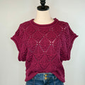 Jak and Rae Darlita Sweater in Malbec-131 - Sweaters F/W (June - Nov)-Little Bird Boutique