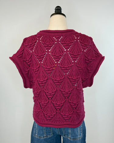 Jak and Rae Darlita Sweater in Malbec-131 - Sweaters F/W (June - Nov)-Little Bird Boutique