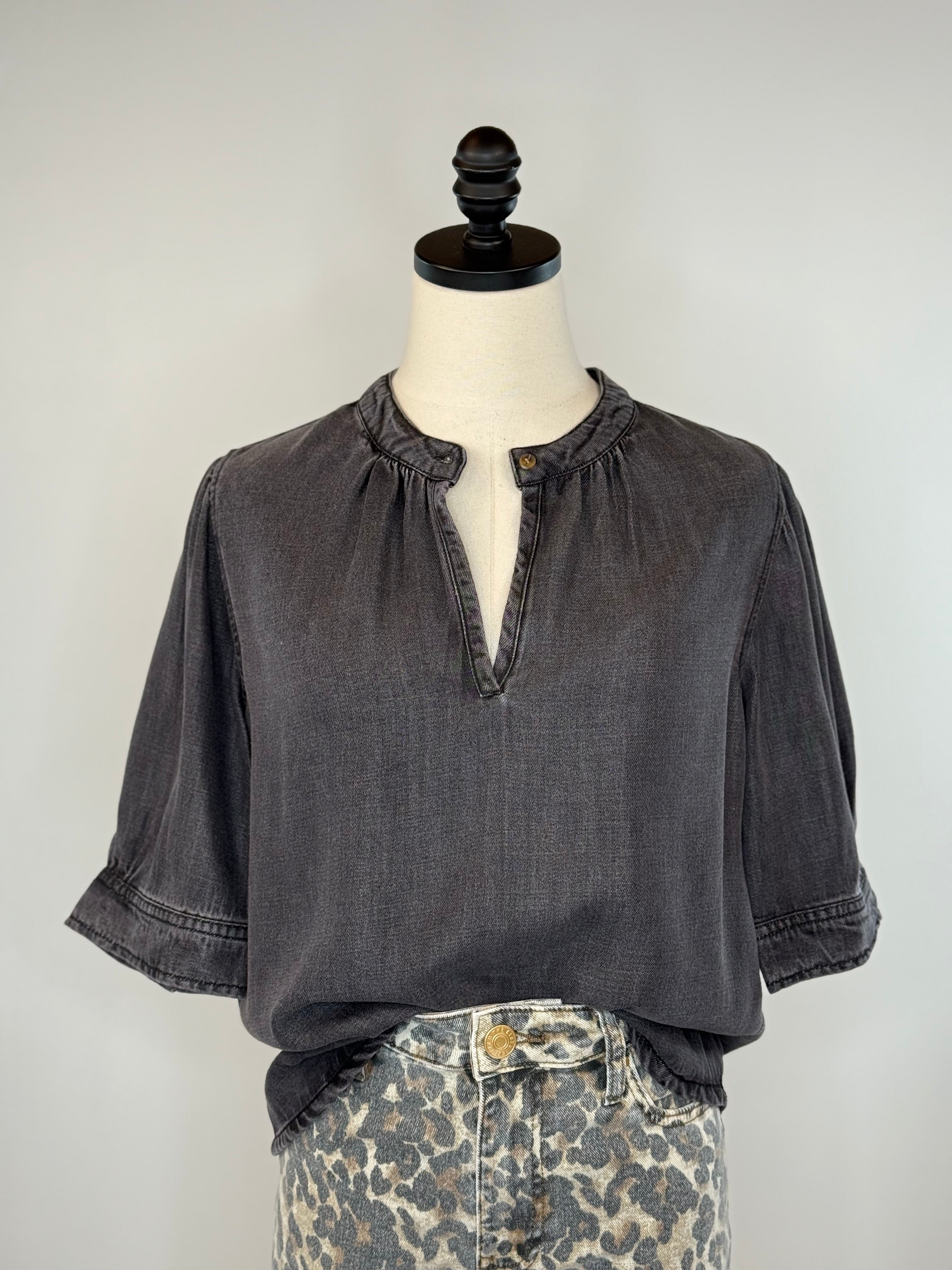 Jak and Rae Amalfi Top in Lunar-111 - Woven Top F/W (June- Nov)-Little Bird Boutique
