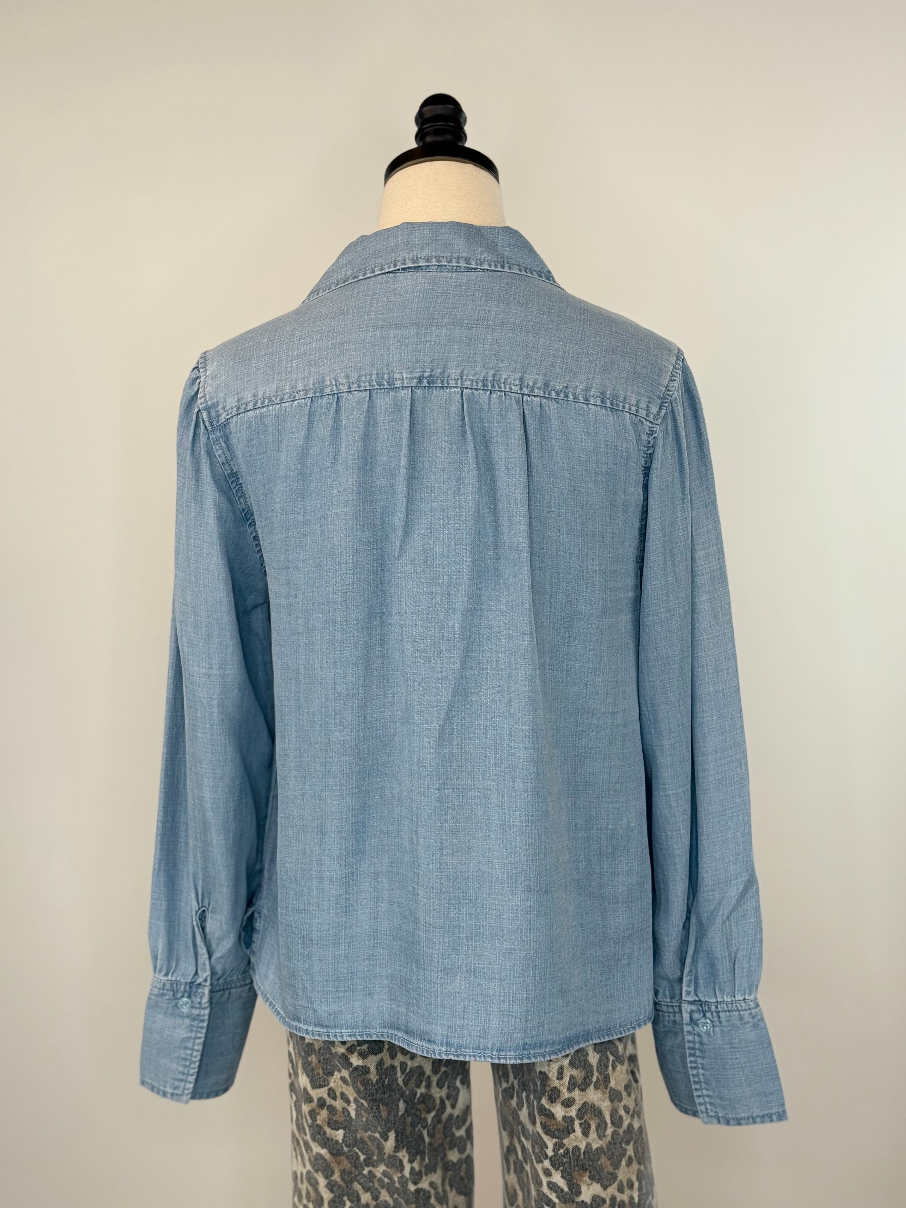 Jak and Rae Beretta Top in Classic Indigo-111 - Woven Top F/W (June- Nov)-Little Bird Boutique